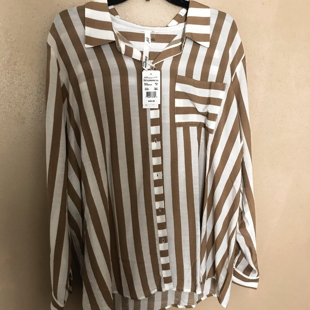 NY Collection Shirt    Size: 1x       NEW with tags!